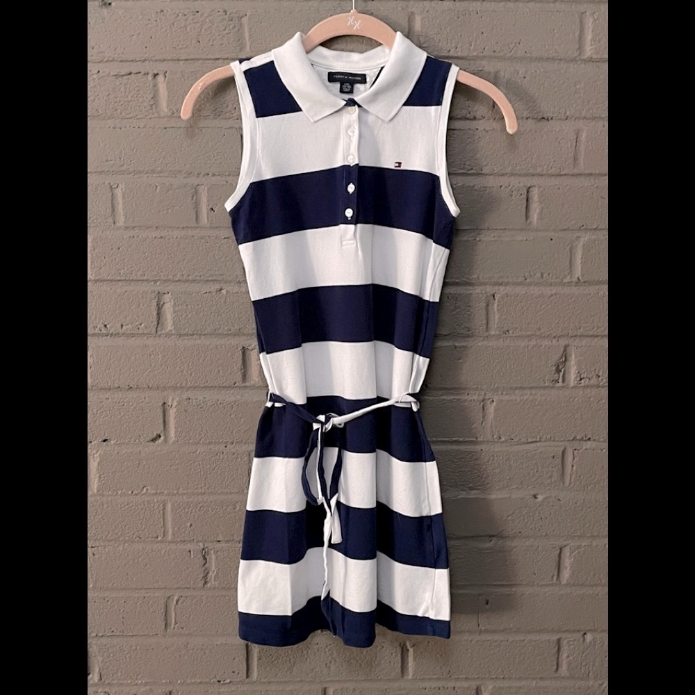 Tommy Hilfiger sleeveless polo dress Girls L